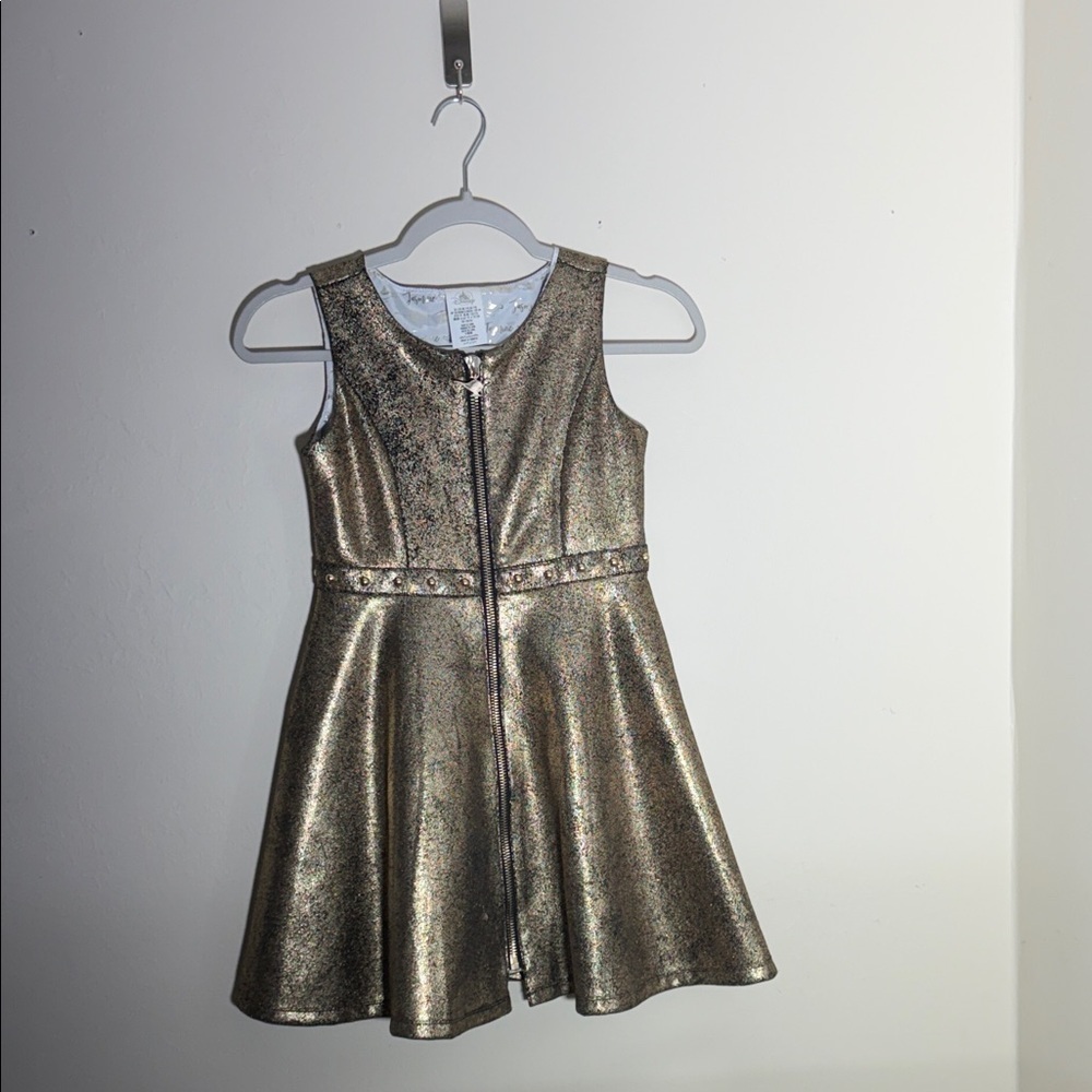Disney Shimmering Gold Kids Dress